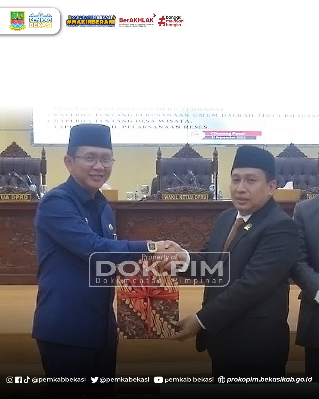 Pj. Bupati Bekasi Bersama DPRD Tandatangani Kesepakatan KUA-PPAS ...